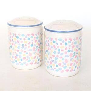 1980s Vintage JC Penney Ceramic Salt and Pepper Shaker Set